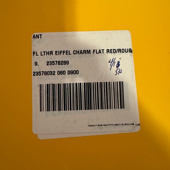 Anthropologie - Happy Red Eiffel Tower ballet flats - Picture 4 of 8